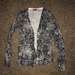 Black and white cardigan size small